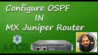 How to configure OSPF protocol single area in Juniper Junos Mx Router