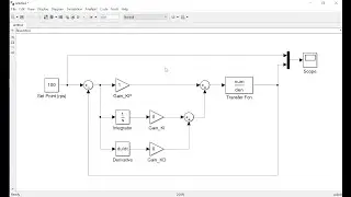 Membuat Simulasi Kendali Kecepatan Sudut Motor DC dengan Kontrol PID di Simulink Matlab