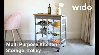 Wido Multi Purpose Kitchen Storage Trolley Product Video (KTROLLEY)