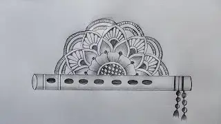 How to draw Bansuri with More prank | Flute drawing easy| Janmashtami Special drawing|Pencil drawing