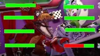 [SFM FNaF] Top 5 BEST Security Breach vs FIGHT Animations WITH Healthbars