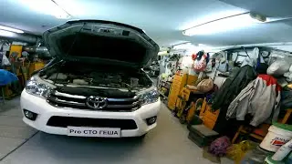 Как снять решётку радиатора и передний бампер с автомобиля Toyota Hilux