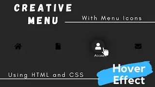 How to make 😎CSS Creative Menu Hover Effect😉 using HTML and CSS | CSS Menu Hover Effects