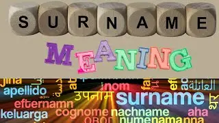 SURNAME MEANING