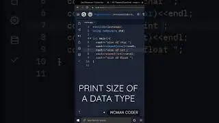 🔴How to print size of data type in 20seconds 