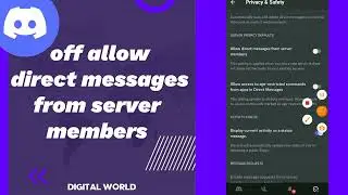 How To turn Off allow direct Messages From Server Members On Discord app 2023