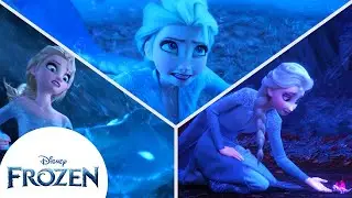 Elsa Tames the Spirits: Wind, Fire and Water | Frozen