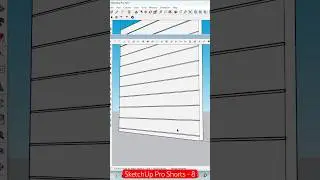 ✅Groove cutting in SketchUp | ⚡️1001 bit tool in SketchUp - 8 #shorts #new #sketchup