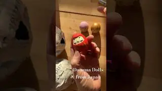 Daruma dolls from Japan, they are a  way to make a wish or set a goal 🥅