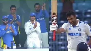 Virat Kohli & Gautam Lovely Gesture When Ravi Ashwin Bow Down After Century | IND vs BAN Test 2024