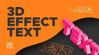 How To Create 3D Text • Adobe Illustrator Tutorial