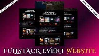 Build The Best Dynamic Multipage Event Website Using REACT.JS, TypeScript || Easy Coding Tutorial