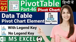 MS-EXCEL-97-Data Table in Pivot Chart | How to Add Data Table in Pivot Chart | Data Table Element