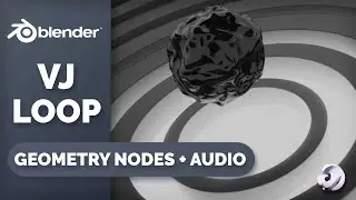 Comment Animer avec l'Audio - Blender 3.0 et Geometry Nodes  & Drivers - Tutoriel