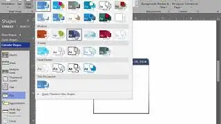 Creating Calendars in Visio 2016