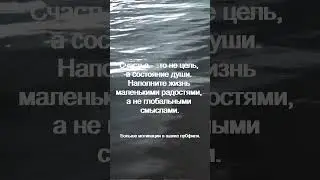 Счастье   это не цель