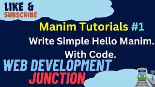 Manim Tutorials #1: Creating Text in Manim with Python Code | Learn Animation Basics!