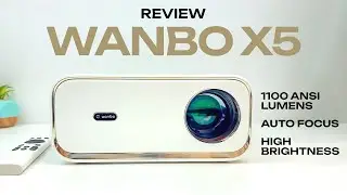 WANBO X5 Projector Review - 1100 ANSI Lumens | Auto Focus | High Brightness. I'M IMPRESSED! 