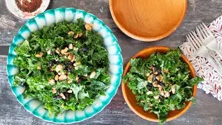 Kale and Almond Salad with Lemon Dressing Recipe - Eat Simple Food .com