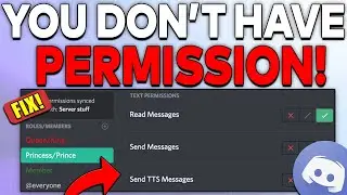 How To Fix Discord You Don't Have Permission (2023) Easy