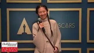 Oscar Winner Chloe Zhao Full Press Room Speech | THR