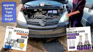 How To Upgrade And Install 2 Best LED Headlights 1700W, Review Test + Important Tips & Tricks