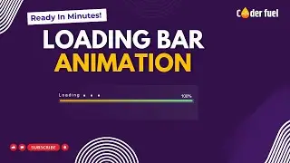 Loading Bar Animation html CSS & JavaScript