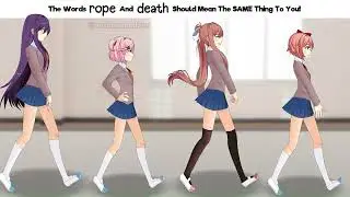 Dr. livesey walk meme but it's Doki Doki Literature Club! (DDLC animation)