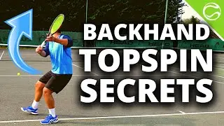 Tennis Backhand Topspin Secrets - How To Hit Heavy Topspin One Handed Backhands