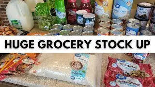 Huge Grocery Haul - $350 for a Family of 6! Restocking the Pantry!