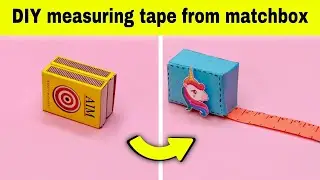 DIY Unicorn Measuring tape from matchbox || Matchbox craft ideas