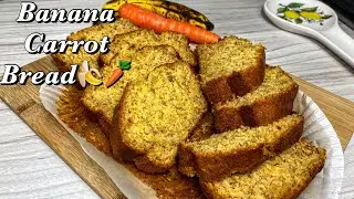 A Tasty and Moist Recipe for Banana🍌 Carrot🥕 Bread