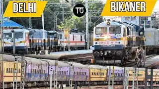 DELHI To BIKANER FULL TRAIN JOURNEY: 22472 Delhi Sarai Rohilla - Bikaner Intercity SF Express