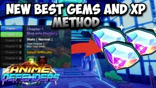 New Best Afk Gem And XP Method| Anime Defenders Tinytask