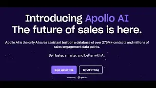 Apollo AI: The future of sales is here.