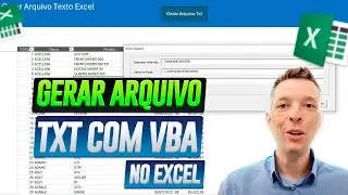 Criar Arquivo TXT com VBA Excel - Gerar Arquivo TXT no Excel com VBA