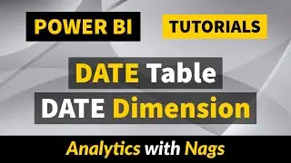 How to Create Date Table or Date Dimension | Calendar Table in Power BI Tutorial (13/50)