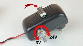 Turn Any Fixed Voltage Adapter to Variable Voltage Output (3V - 24V)