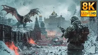 MOSCOW ATTACK Post Apocalypse | SUPER REALISTIC Cinematic GRAPHICS Gameplay | METRO | 8K