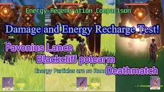 Burst Meteor Zhongli 4 star Polearm Test (Favonius Lance, Blackcliff Polea, Deathmatch)