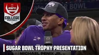 Michael Penix Jr. after winning Sugar Bowl: We’ve got one more to go! | ESPN College Football