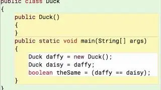 Java Objects 7: Checking if two objects are == (equal-equal)