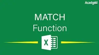 How to Use Match Function in Excel | Excel Match Function | Excel Tutorial for Beginners