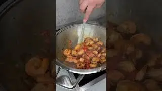 Гречневая лапша с креветками 🤤✅ (описание в комментариях)