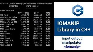 C++ Data Formatting: how to use the iomanip library