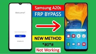 Frp Bypass Samsung Galaxy A20s Android 11 SM-A2070 Without PC | NEW METHOD