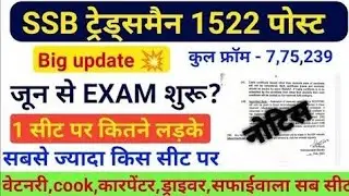 SSB Tradesman Exam Date 2023 ! जून में ही Exam होगा इस दिन ! SSB Driver Exam Date SSB Exam Date 2023