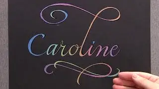 Rainbow Colored Hand Lettering Technique