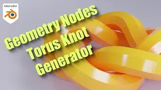 Procedural Torus Knots with Blender Geometry Nodes!