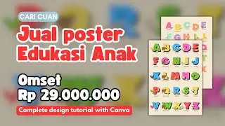 Ide Bisnis dengan Canva| Buat Poster Edukasi Anak di Canva